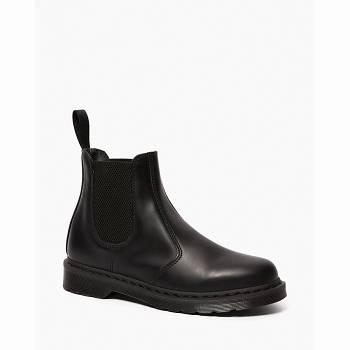 Dr Martens 2976 Mono Smooth Kožené - Cierne Chelsea Cizmy Panske, D064SK